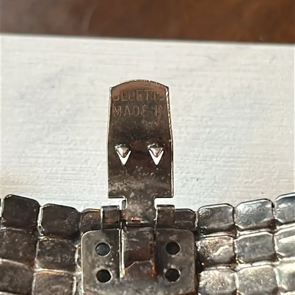 Vintage Bluette Rhinestone Shoe Clips #B35 Made in France?